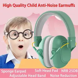 Color Adjustable Kids Noise Cancelling Headphones Anti-Noise Head Earmuffs Hearing Protection Baby Study Sleep Noise Reduction