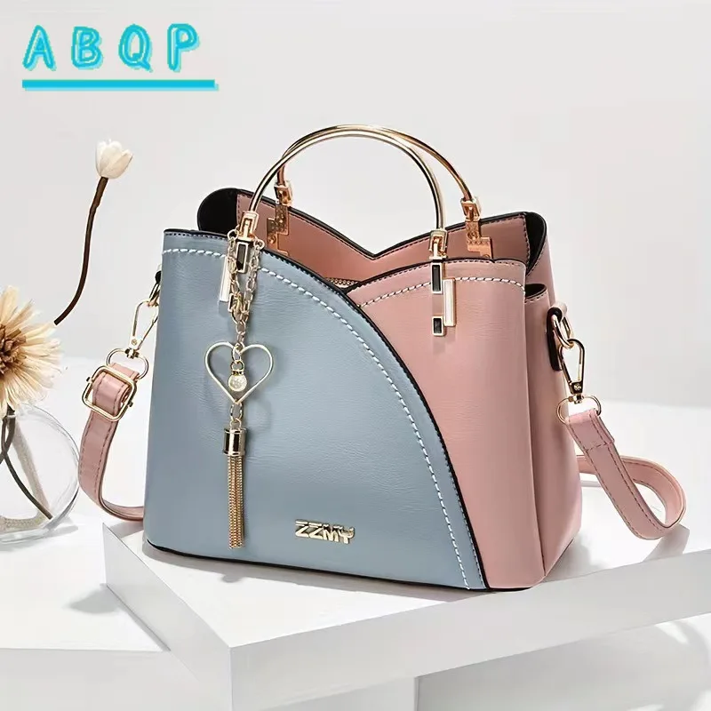 

ABQP New Women's Shoulder Bag Personality Fashion Women's Handbag Large Capacity Luxury Shoulder Messenger Bag High Quality