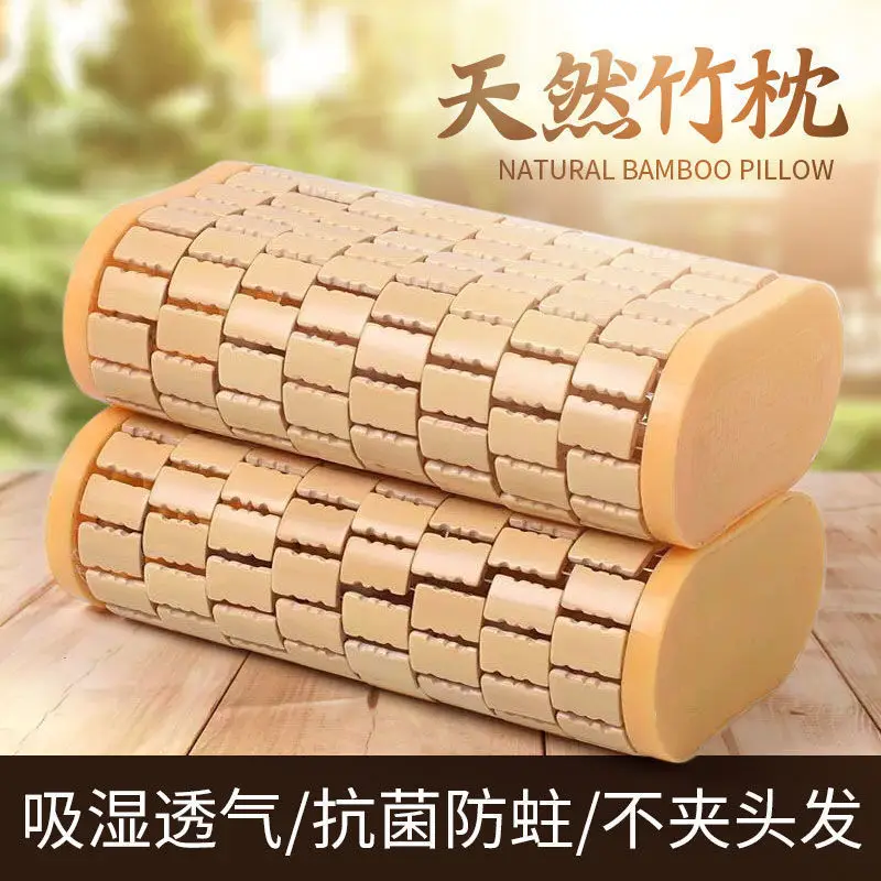 Summer Hollow Cooling Pillow Mahjong Bamboo Pillow Student Cool Ice Pillow Adult Cervical Pillow Summer Sweat Steaming Neck Pill