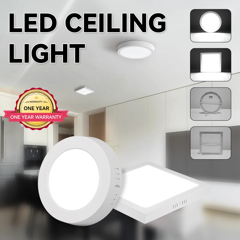 LED Ceiling Lamp Luster Surface Mount Room Chandelier Fixture RGB Led Ceiling Panel Home-Appliance Livingroom Decoration Modern