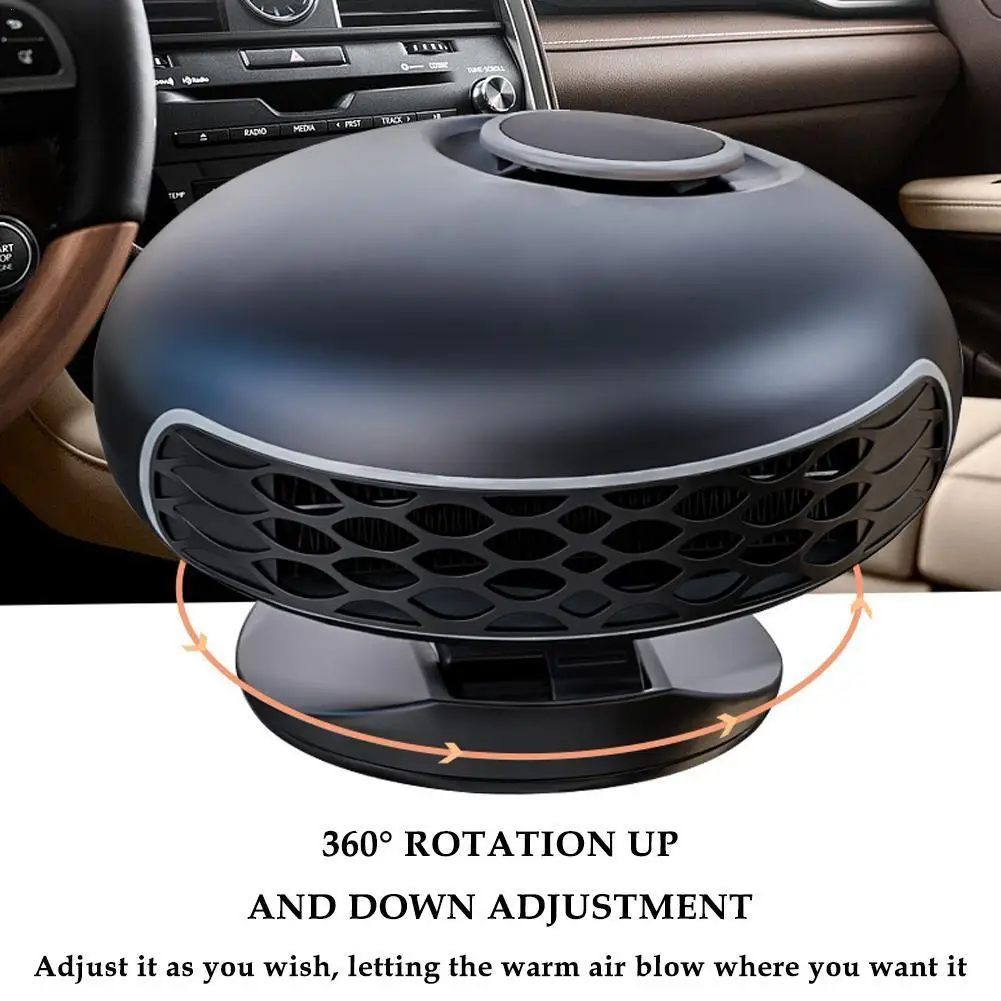 

Car Heater 12V 150W Portable Car Heater Fan 2 IN 1 360 Degree Cooling Heating Auto Windshield Defroster Car Anti-Fog Heater