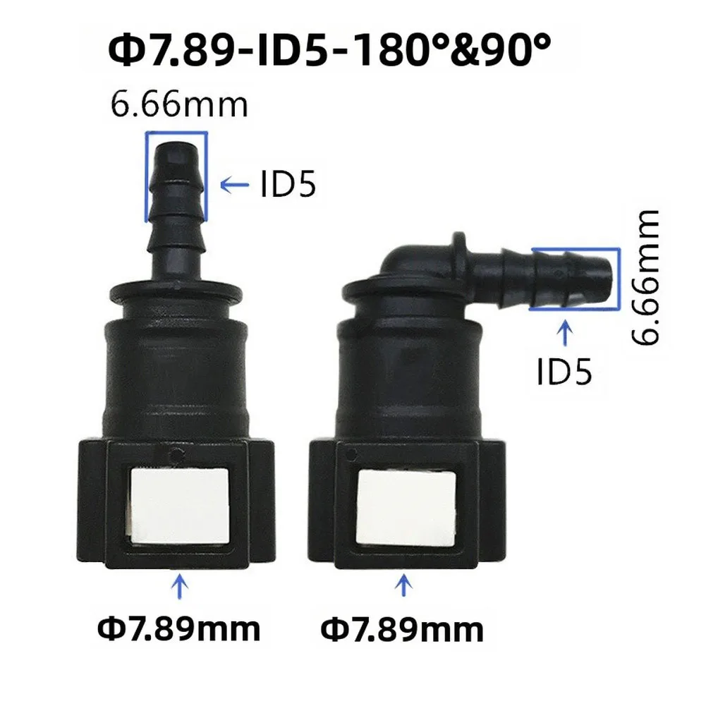 7.89mm ID5 Female Fuel Hose Connector with Quick Release Functionality for Routine Fuel System Inspection and Servicing