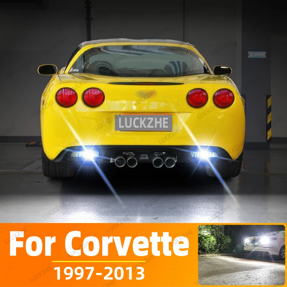 

2pcs LED Reverse Light Blub Backup Lamp P21W BA15S 7506 Canbus For Chevrolet Corvette 1997-2004 3157 P27/7W T25 3156