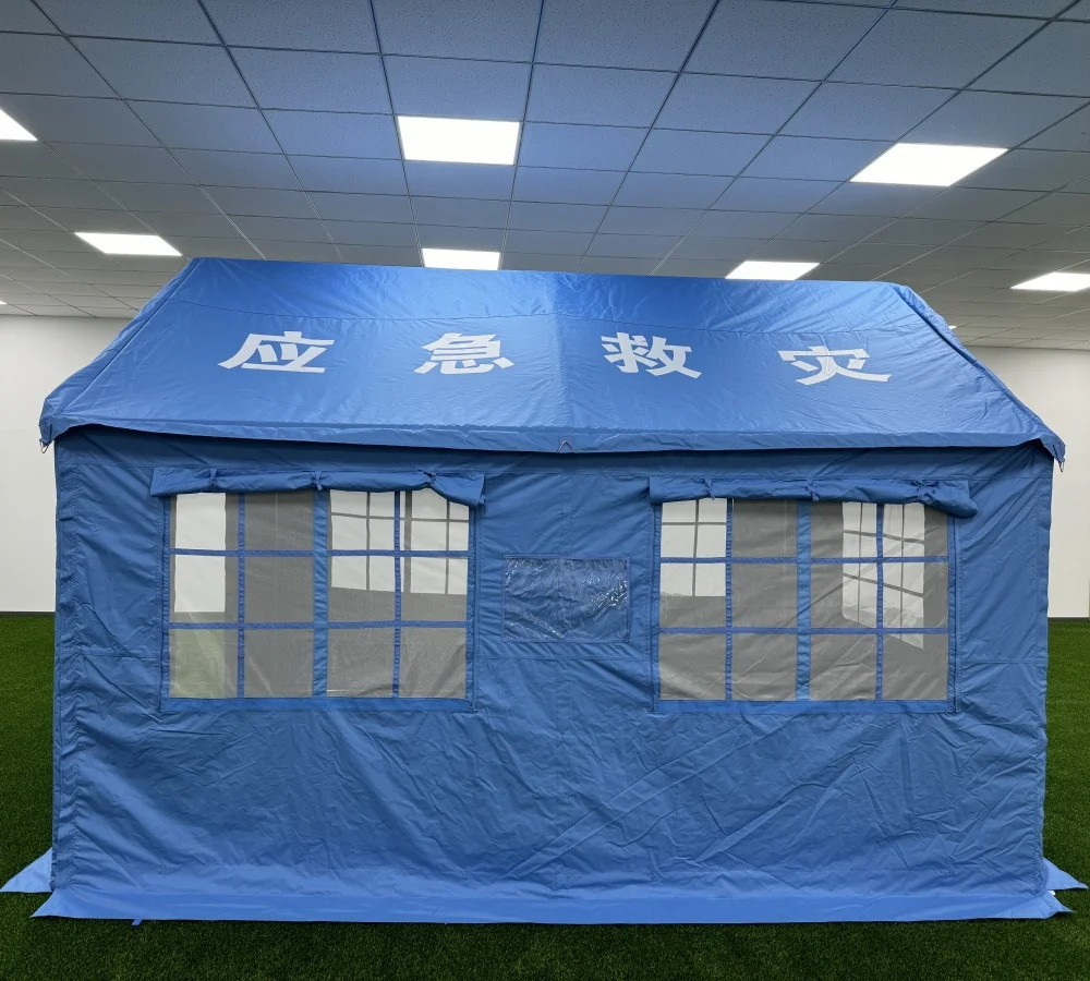 3X4M 4X4M Portable Emergency Humanitarian Shelters Disaster Relief Tent Durable Quick Set Up