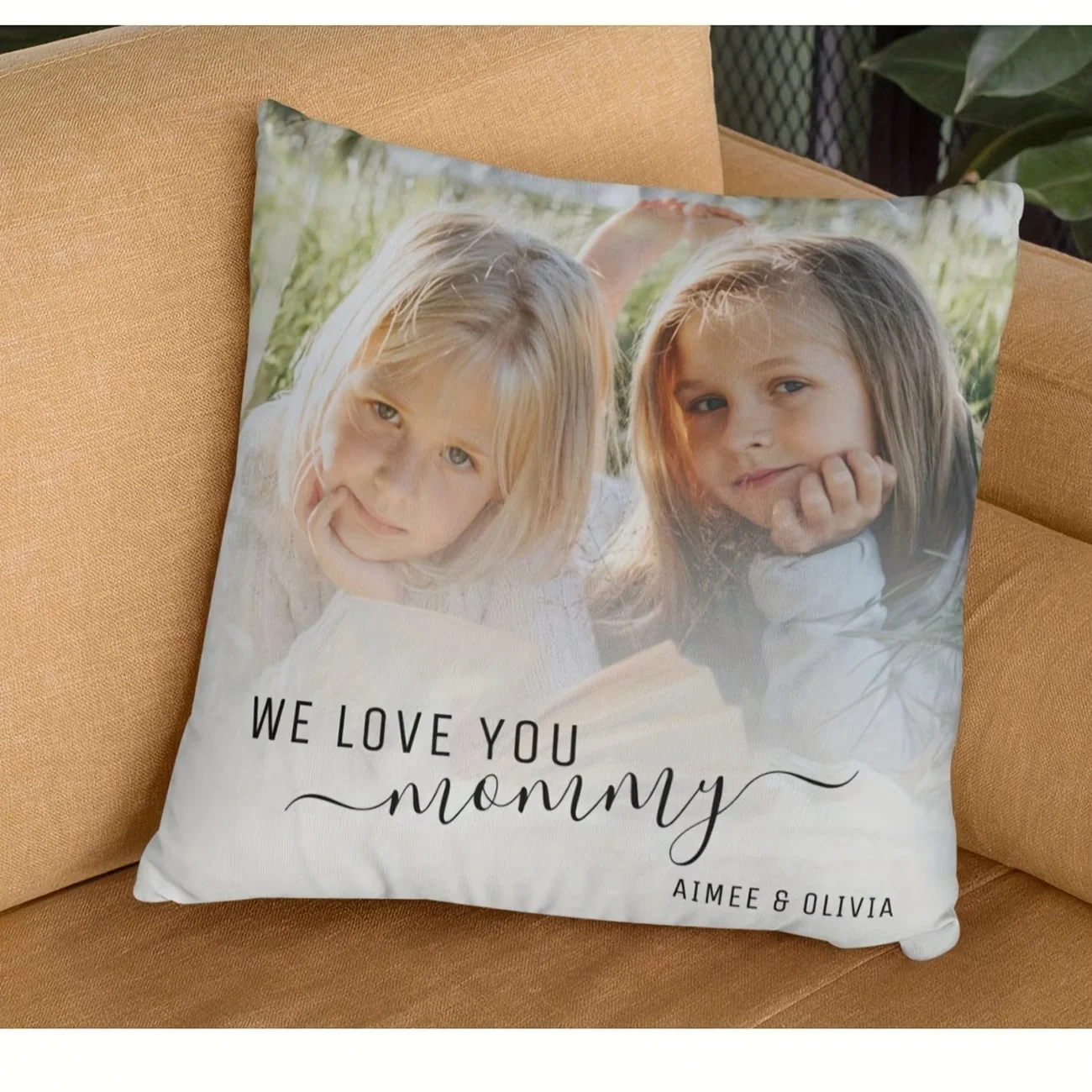Customized Photo Decorative Pillowcase - Personalized Gift for Father, Mother, Partner - Father's Day, Mother's Day, Christmas, Birthday - Double-Sided Printing, Machine Washable, Zippered Closure, Modern Style, Multiple Colors, Various Sizes, Father's Day Pillowcase, Emotional Keepsake, Modern Home Decor, High-Quality Printing, Home Decor Accessory