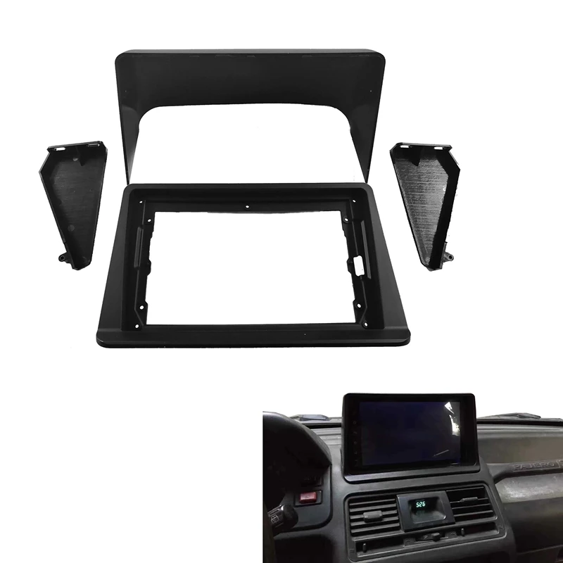 Car Radio Fascia for Mitsubishi Pajero Montero V31 Cheetah Kingbox Stereo Frame Plate Adapter Navigation Panel Frame