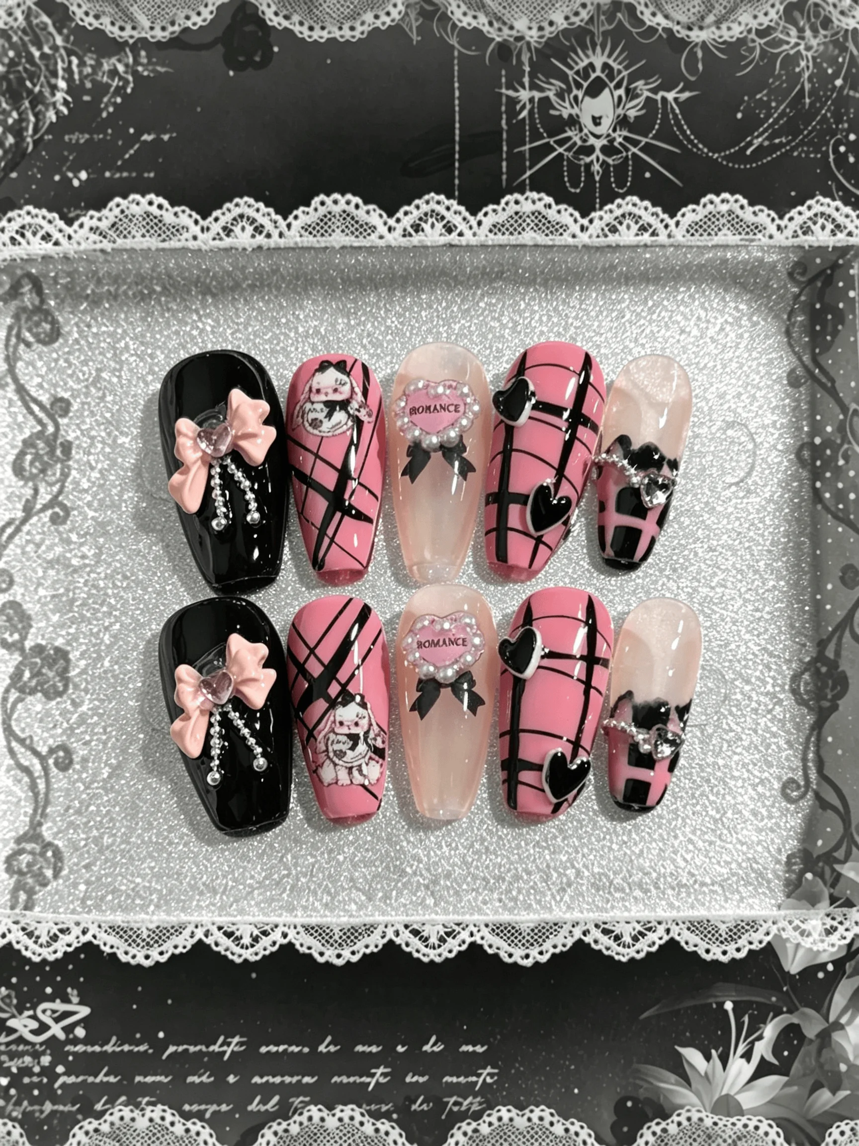Photography Street - 10 Pieces of Handmade Almond-Shaped Full-Cover
