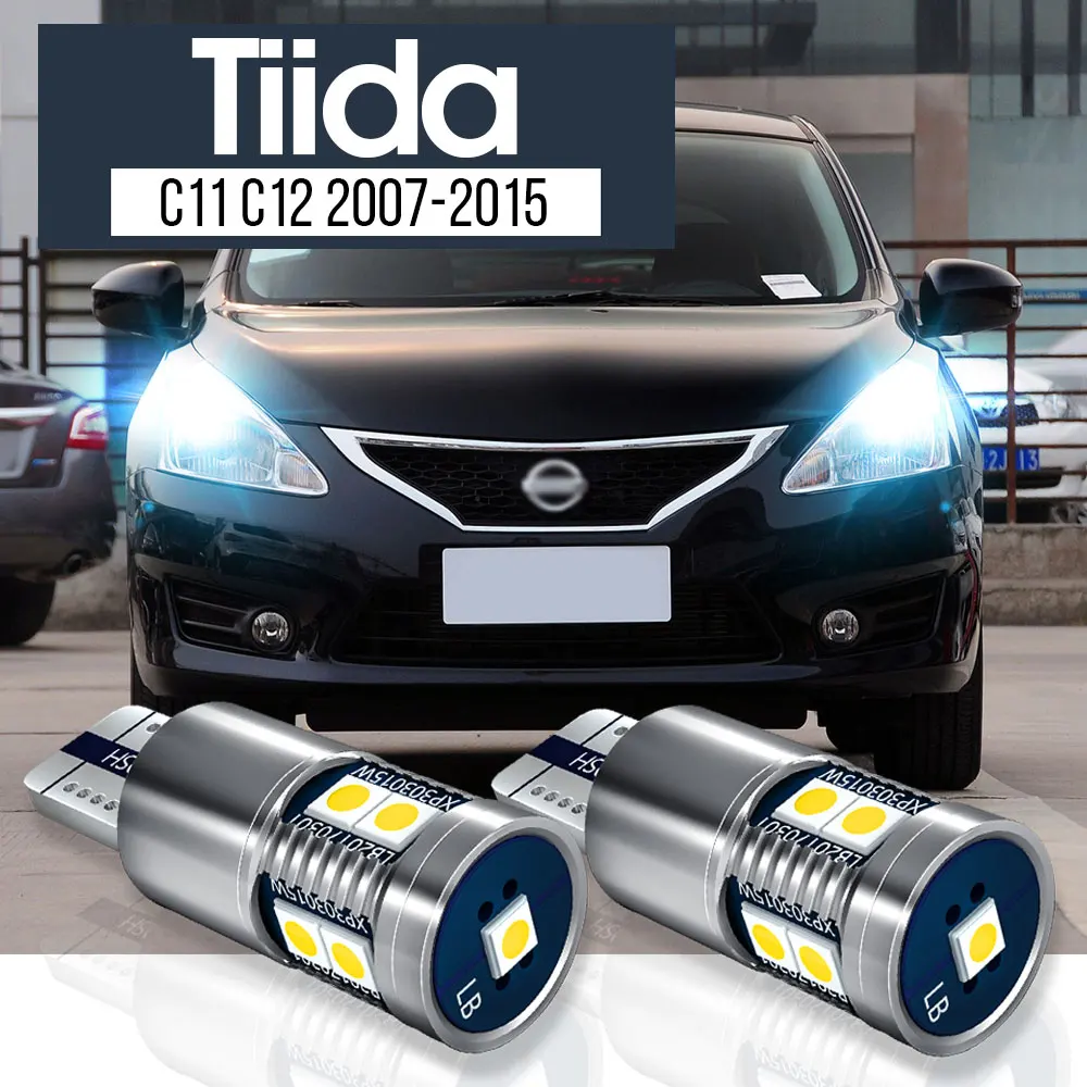 

2pcs LED Parking Light Clearance Lamp Accessories Canbus For Nissan Tiida C11 C12 2007-2015 2008 2009 2010 2011 2012 2013 2014