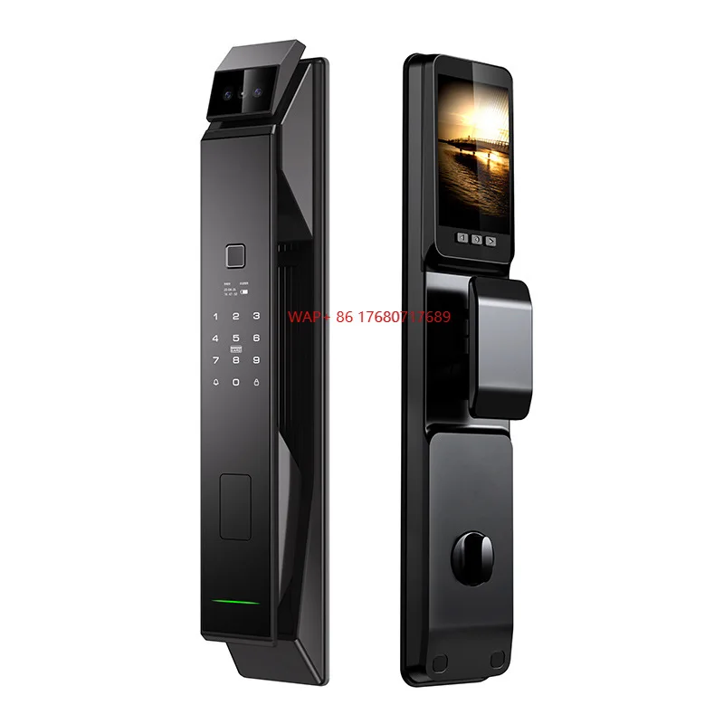 Fully Automatic Home Intelligent Induction Remote Unlocking Smart Lock Combination Aluminum Cat's Eye Visual Capture Cloud WiFi