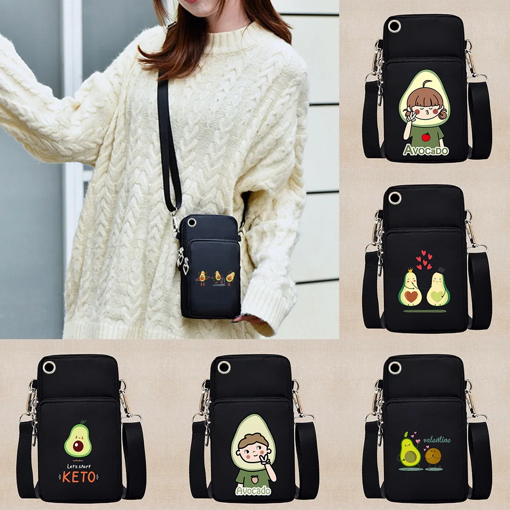 

Universal Fashion Casual Phone Bag for Huawei/HTC/LG Wallet Case Sports Arm Shoulder Cover Phone Pouch Pocket Avocado Pattern