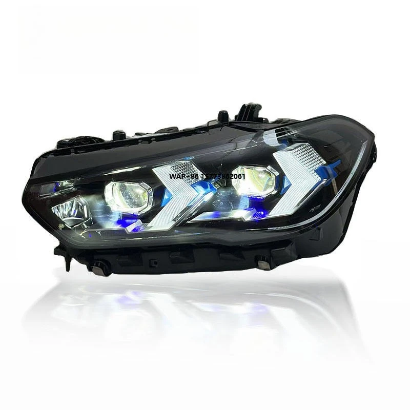 2 Unit LED Headlight Automatic Lighting System for Automobiles Front Headlights Vehicle Components Suitable for 19th-22st X5