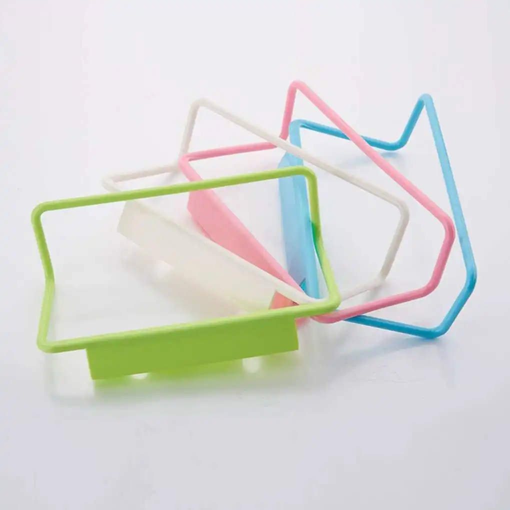 Plastic Towel Rack Hanging Holder Organizer Bathroom Kitchen Cabinet Cupboard Hanger