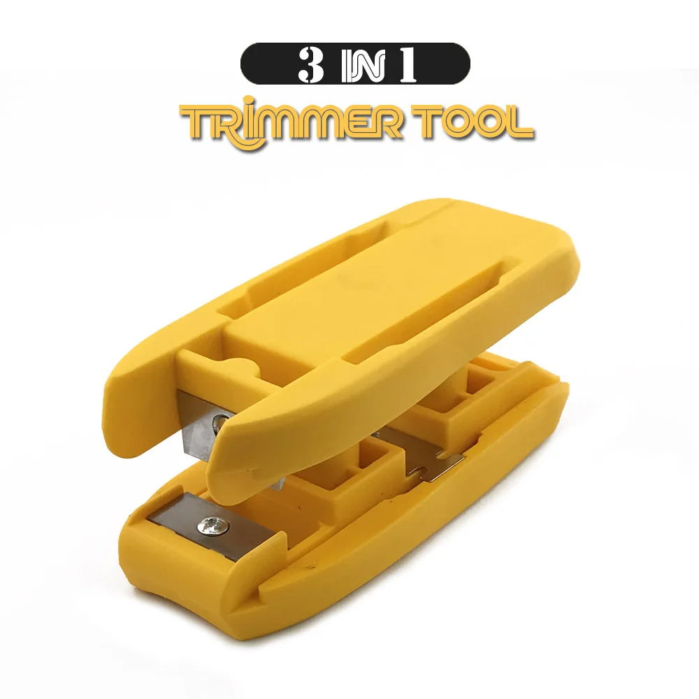Three in one manual woodworking edge trimmer, right angle woodworking planer scraper, chamfering and fillet scraper