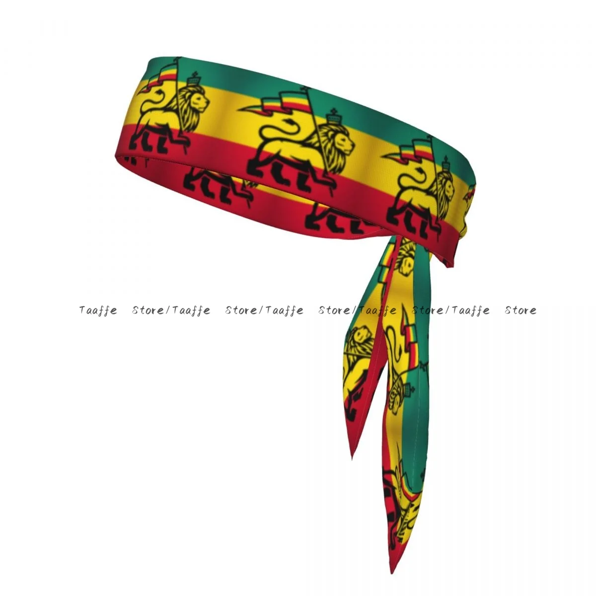 

Tie Headbands Lion A Rastafari Flag Jungle Reggae Sports Head Band Athletic Sweatband Bandana Sweat Wicking