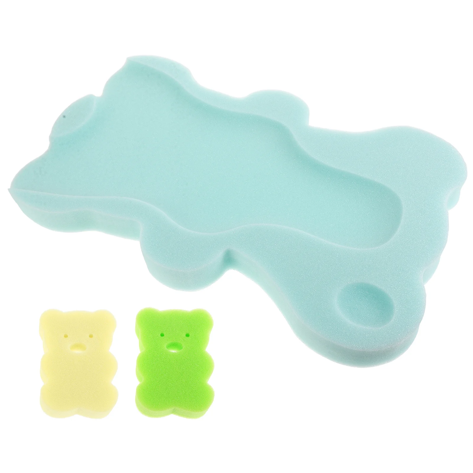 

Baby Sponge Mat Soft Breathable Non-Slip Newborn Seat For Tub Sink Infant Bath Support Machine Washable Comfortable Toddler Bath