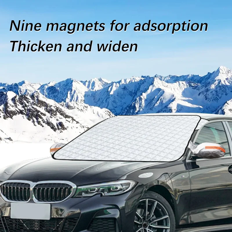 

Magnetic Car Windshield Snow Cover Winter Ice-Frost Guard Sun Shade Protector For BMW 3 Series 2004-2024 Exterior Accessories