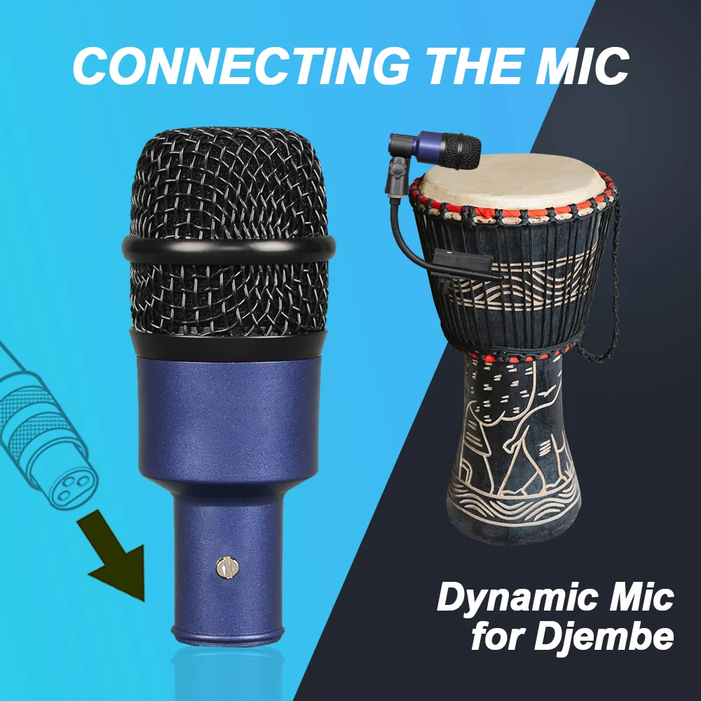 Tambor Microfone Instrumento Kick Drum Snare & Tomtoms & Conga Microfone Microfone Dinâmico