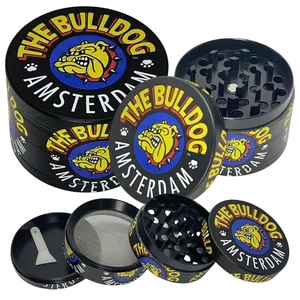 50mm 금속 개 허브 그라인더 4 계층 매뉴얼 스파이스 밀 박격포 생식 잔디 담배 그라인더 도구 흡연 담배 액세서리 6 최고의 판매 생 그린더 -5