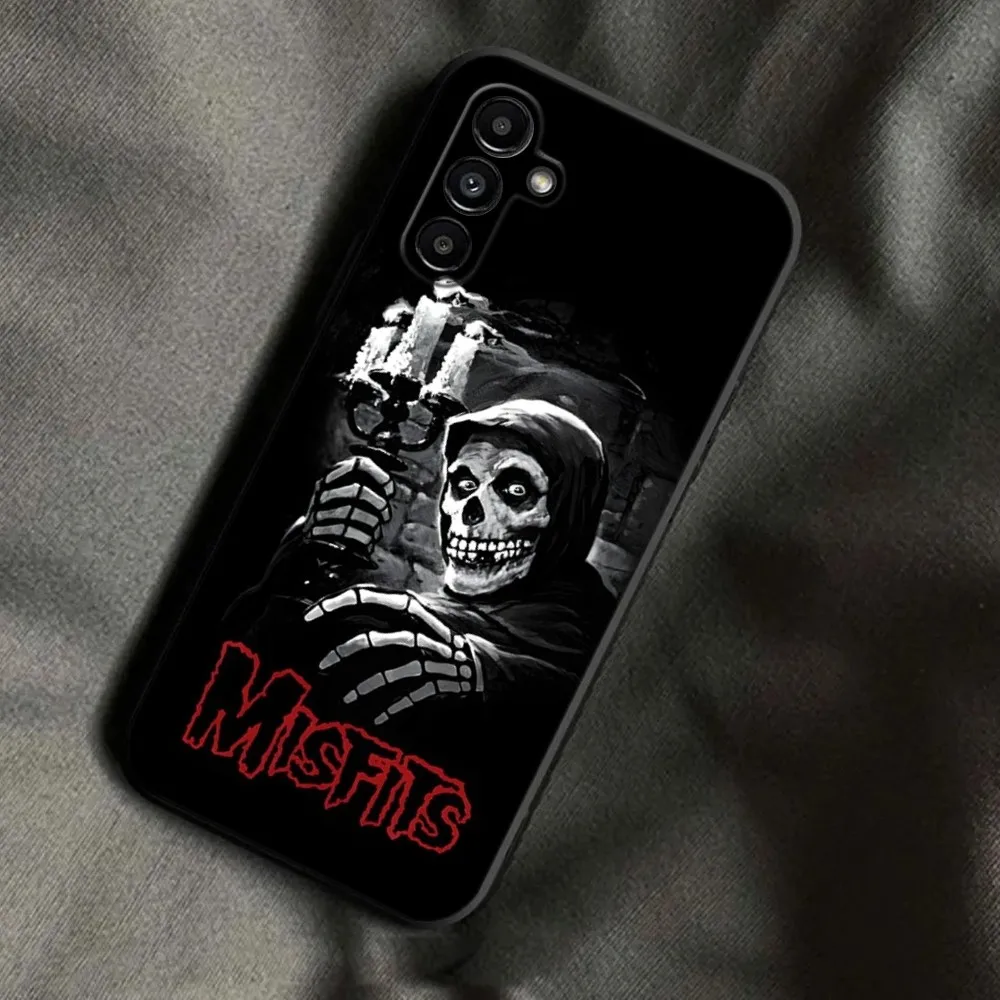 The Misfits Glenn Danzig Rock Phone Case For Samsung Galaxy A13,A21s,A22,A31,A32,A52,A53,A71,A80,A91 Soft Black Phone Cover