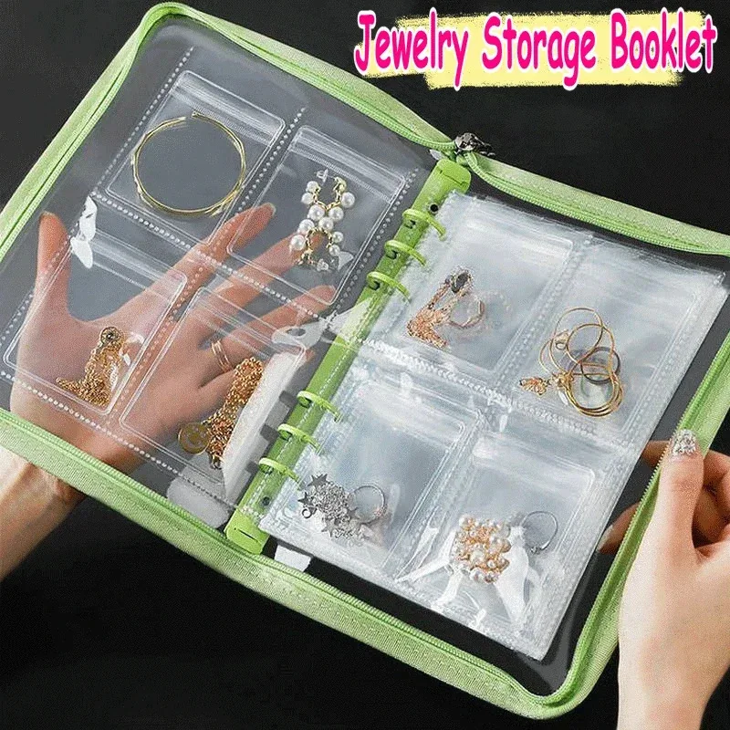 

Transparent Jewelry Storage Organizer - INS Anti-Oxidation Album with Drawer Design, for Necklaces, Bracelets, Rings (Book Holde