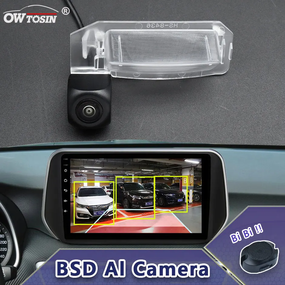 170° AHD AI Car Vehicle view Camera For Mitsubishi Xpander Eclipse Cross 2017 2018  2019  BSD Blind Spot Radar Alarm Monitor