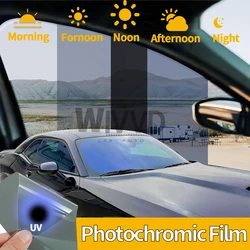 Solar Tint Photochromic Film Color Change Heat Rejection Sun Control Film Window Sticker UV Proof for Car home Building Window
