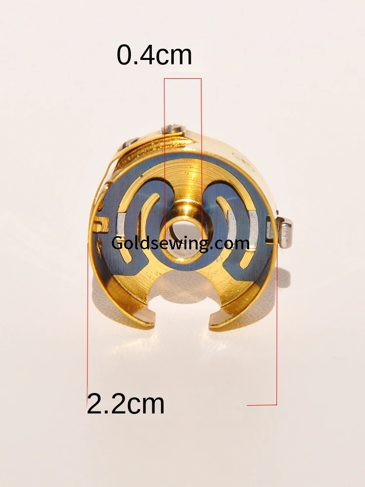 1PCS Bc-Db-Nbl Bobbin Case Yellow Gold Shuttle Core Cover Heat-Proof Titanium Shrapnel 2.2cm Computer Lockstitch Sewing Machine