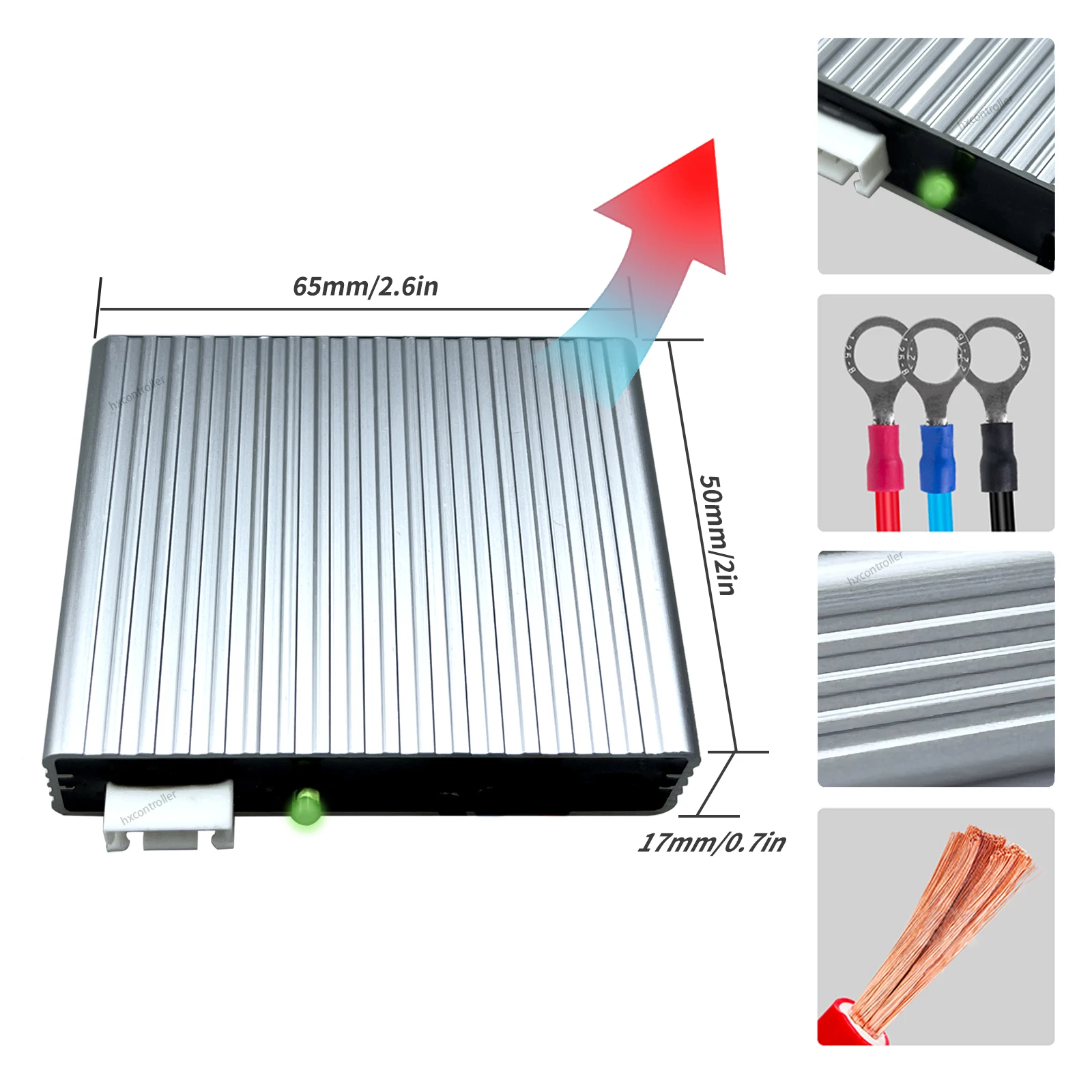 IP67 2X 12V Battery Equalizer Batteries Balancer 2S Active Voltage Solar Panel System Battery  Balancer For 24V 48V 60V 72V 96V