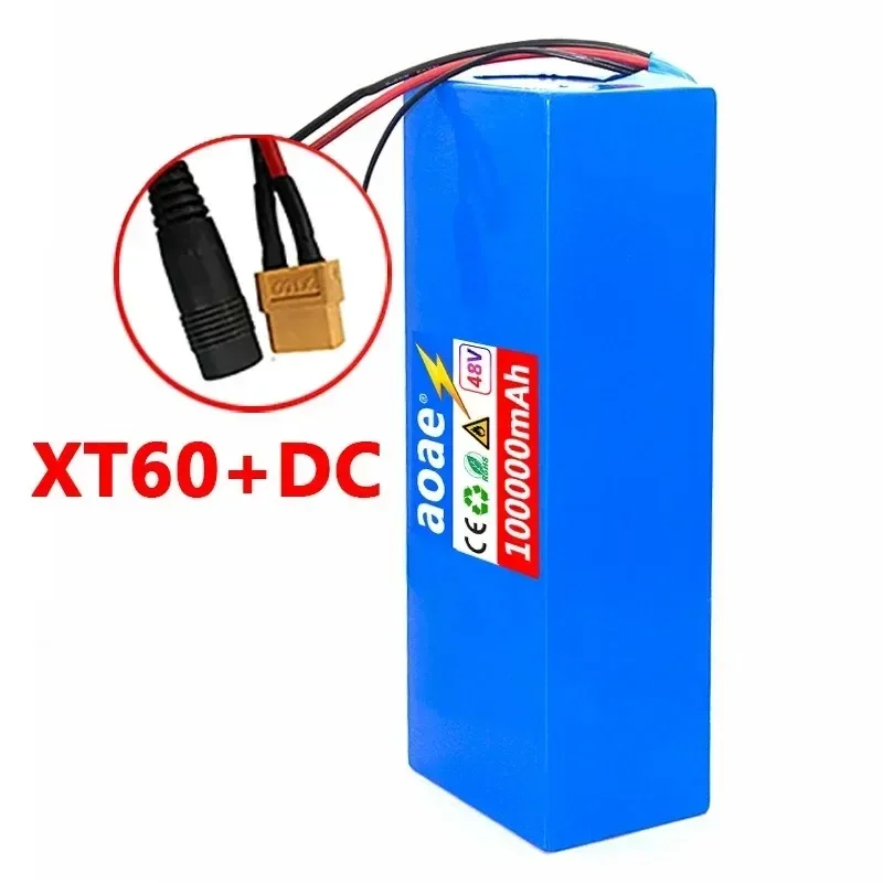 New 13S5P 48V 100Ah ElectricVehicle Lithium 13S5P Battery Pack IsSuitable for Electric Scooter MountainBike 250-1000w