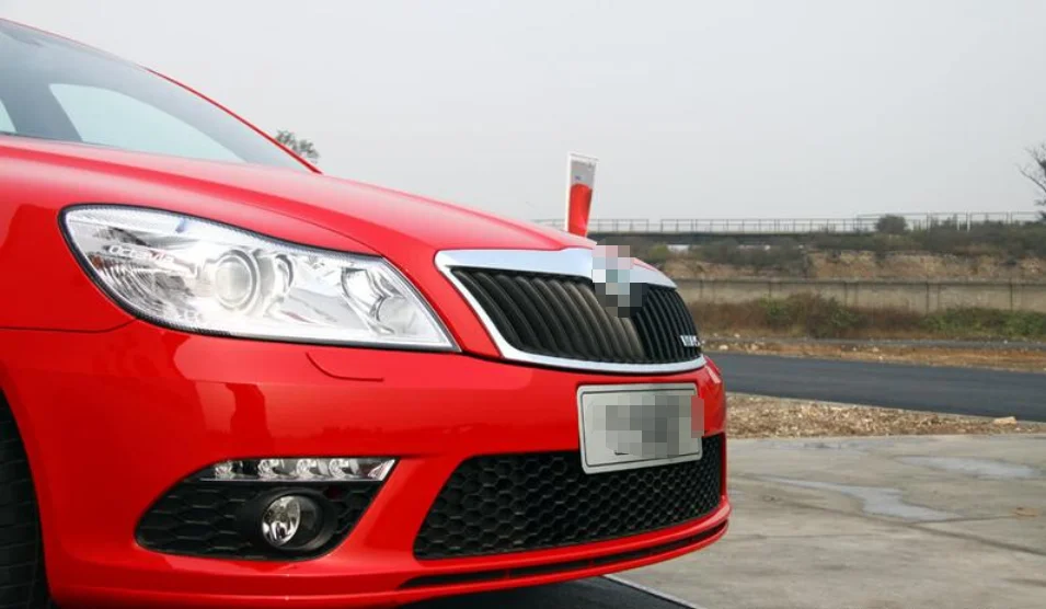 For SKODA OCTAVIA VRS MK2 2009-2013 Fog lamp frame fog lamp cover and air intake Lower middle grille small trim panel grille