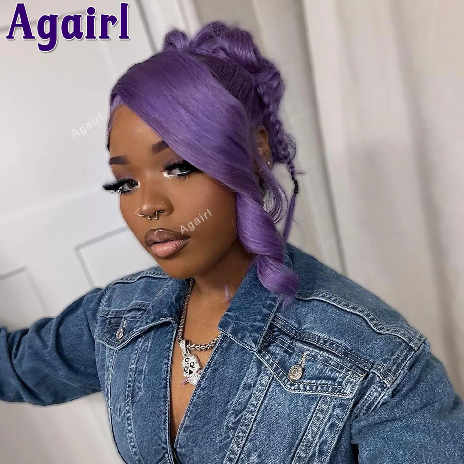 Lavender Color 13x6 13X4 Lace Front Wigs 200 Density Human Hair Wigs 613 Colored Body Wave Lace Frontal Wig For Women PrePlucked