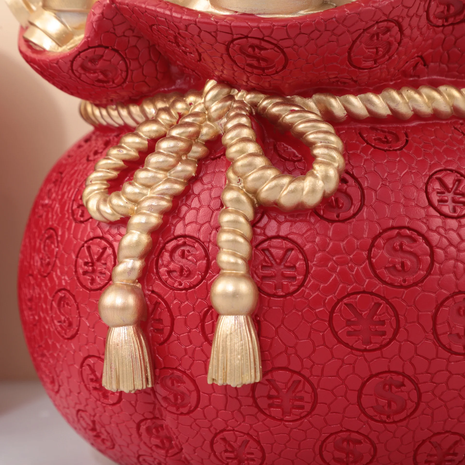 LTT Lucky Cat Lucky Bag Yuanbao Ornament Company Front Desk Piggy Bank Ornament