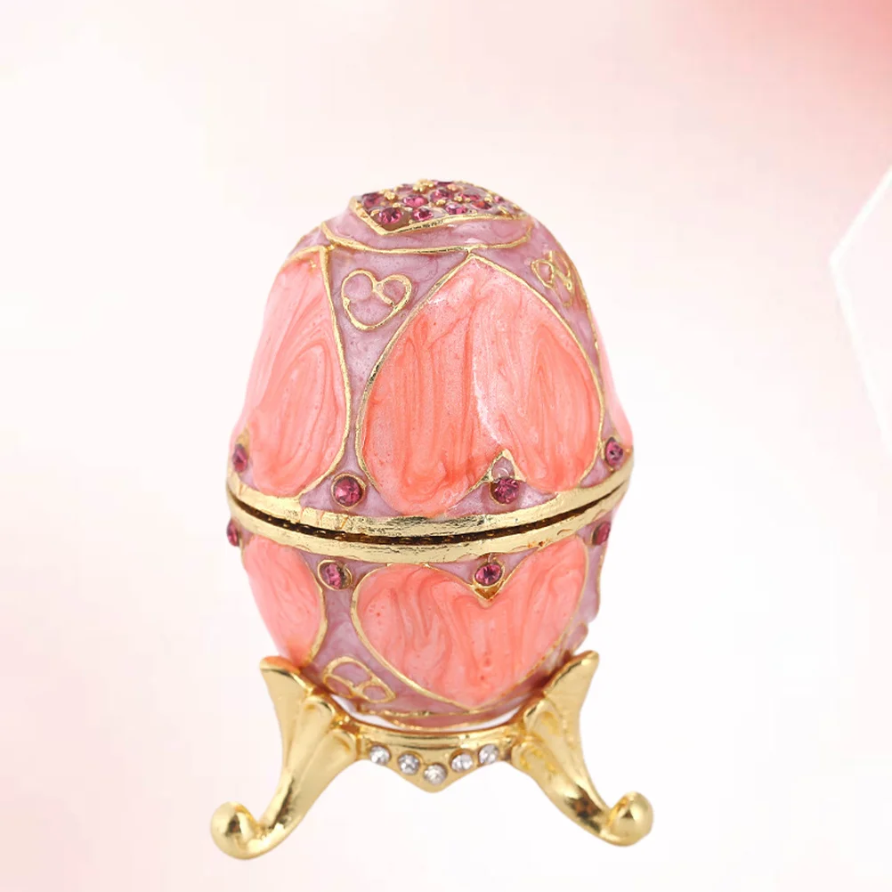 

Jewelry Box Decoration Metal Crafts Holder Desktop Necklace Organizer Container