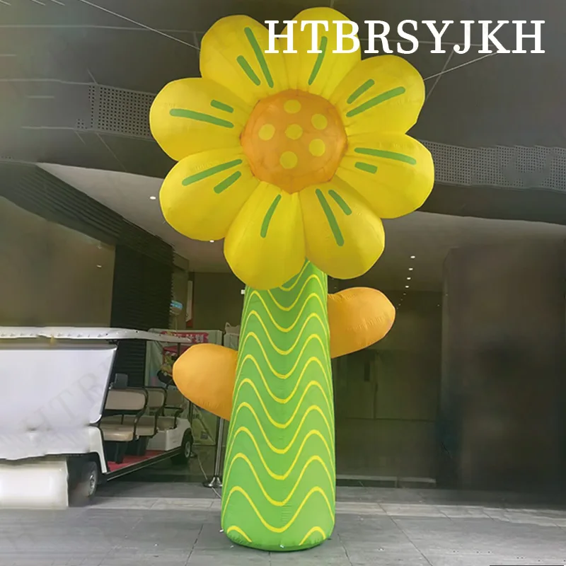 

Inflatable four cartoon flower air model, inflatable Daisy flower activity advertising decorative props