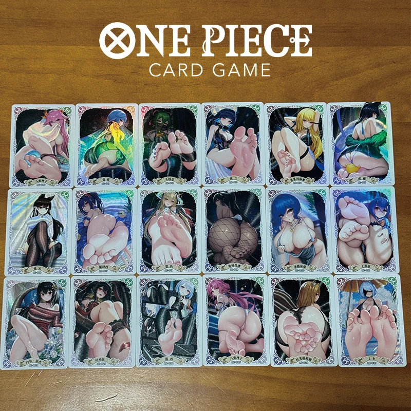 One Piece Diy Opcg Homemade Card Anime Characters Boa-Hancock Bronzing Color Flash Collection Card Christmas Birthday Gift