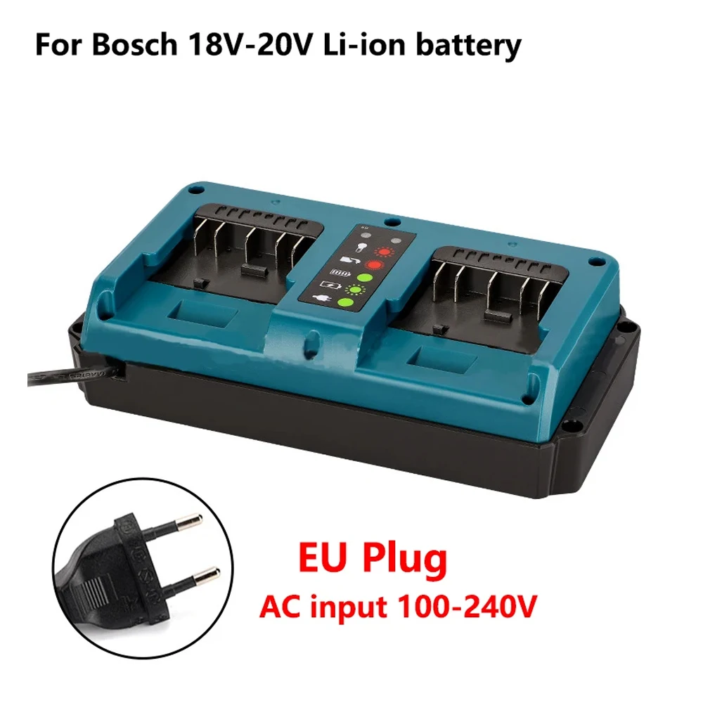 Cargador Bosch GAX1418V doble puerto para baterías Li-ion 14.4V 18V