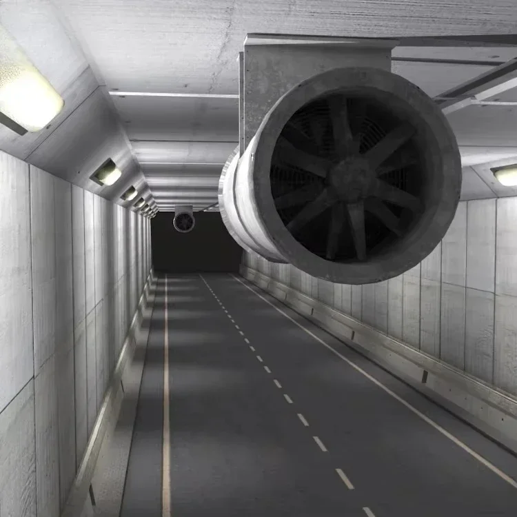 Highway tunnel ventilator, electric tunnel culvert ventilation, automobile exhaust, exhaust fan, tunnel tunnel construction