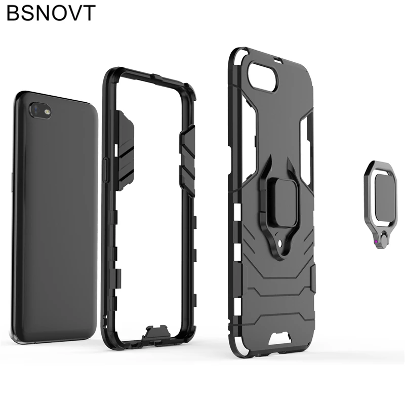 For Cover OPPO A1k Case CPH1923 Magnetic Finger Ring Holder Armor Cover For OPPO Realme C2 Case For OPPO A1k / Realme C2 RMX1941