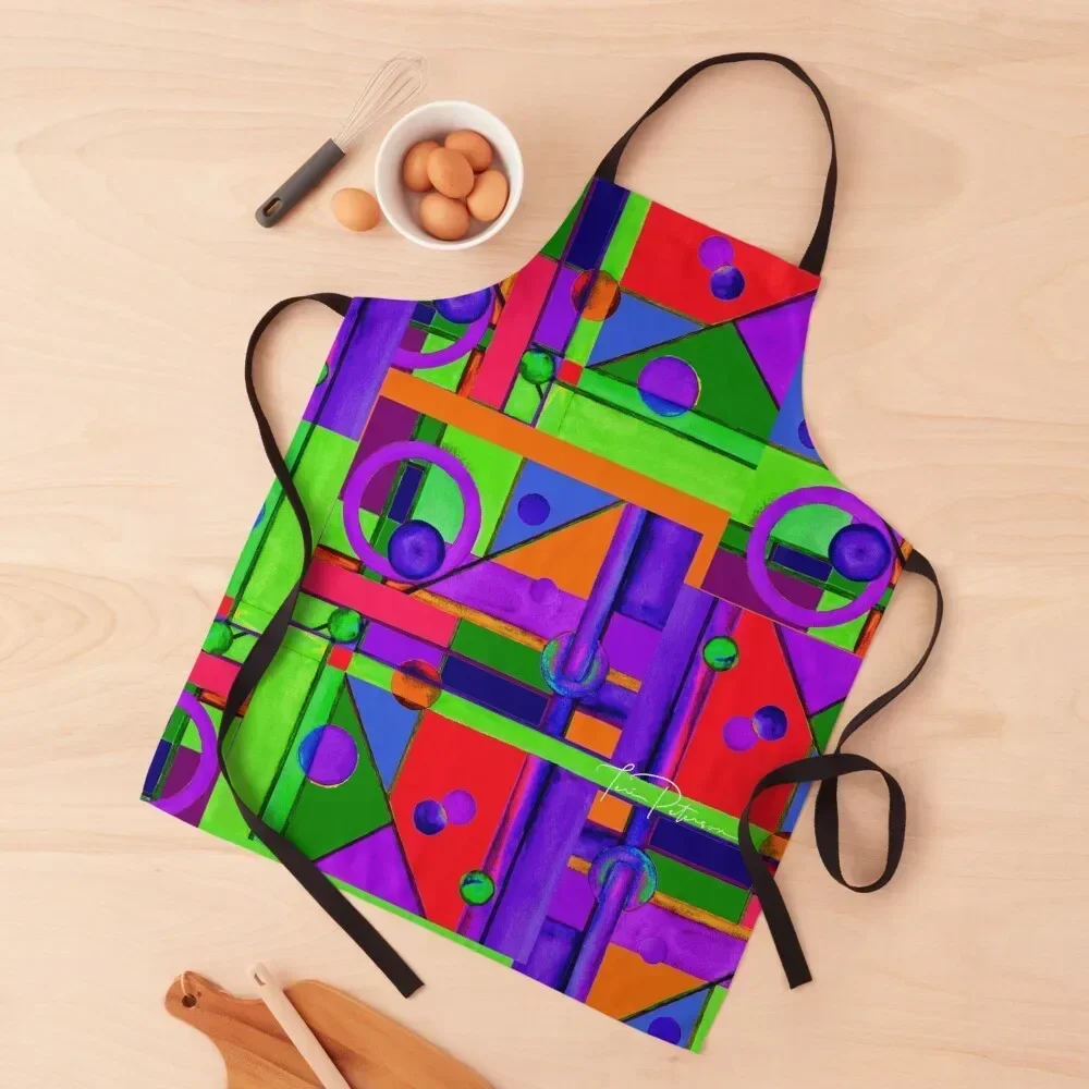 

MAX Abstraction in Purple Apron Hairdressing Hairdresser Accessories kitchen gadgets waterproof for women Women's Dress Apron