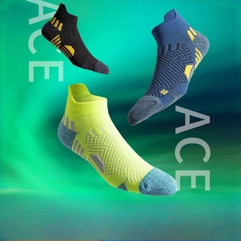 3/1Pairs Sport Compression Ankle Socks Men Women Professional Low Cut Fitness Marathon Running Outdoor Deodorant Breathable Sox 4