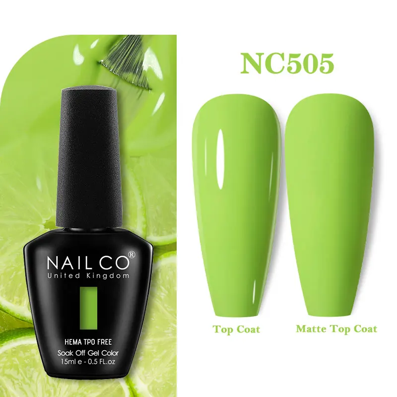 NAILCO 15ml Hema TPO-vrije Gel Nagellak Semi-permanente UV-lak Gel Nagelsalon Design TOP BASE Lak Hybride