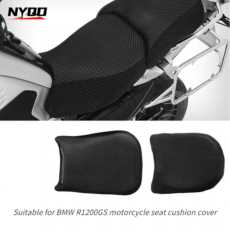 Suitable for BMW R1200GS Motorcycle Mesh Breathable and Insulated Seat Cushion Cover Two Pieces of Sun Protection and Waterproof