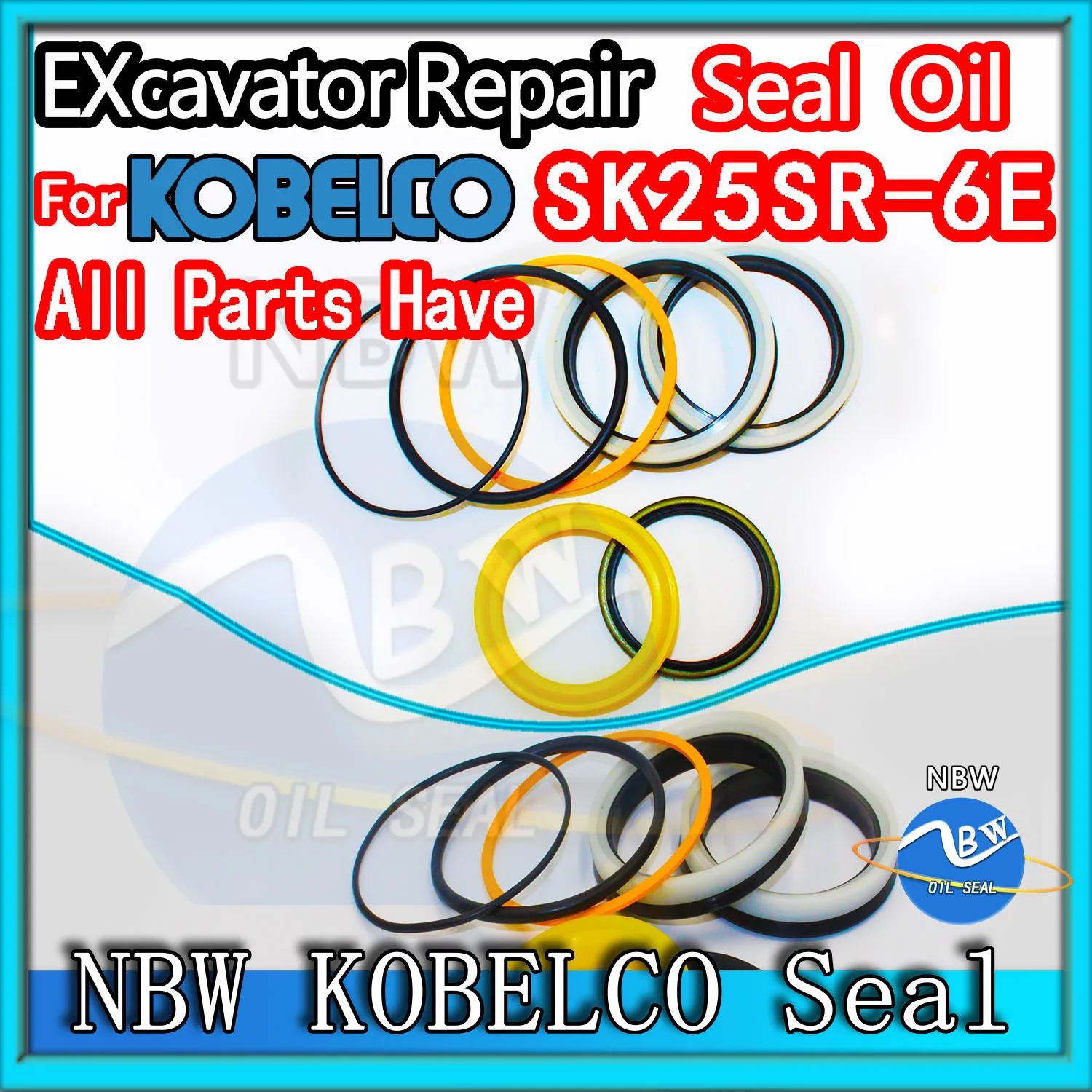 

For KOBELCO SK25SR-6E Excavator Oil Seal Kit High Quality Repair SK25SR 6E ARM Bucket Hydraulic Pump Digger Clamshell Shovel