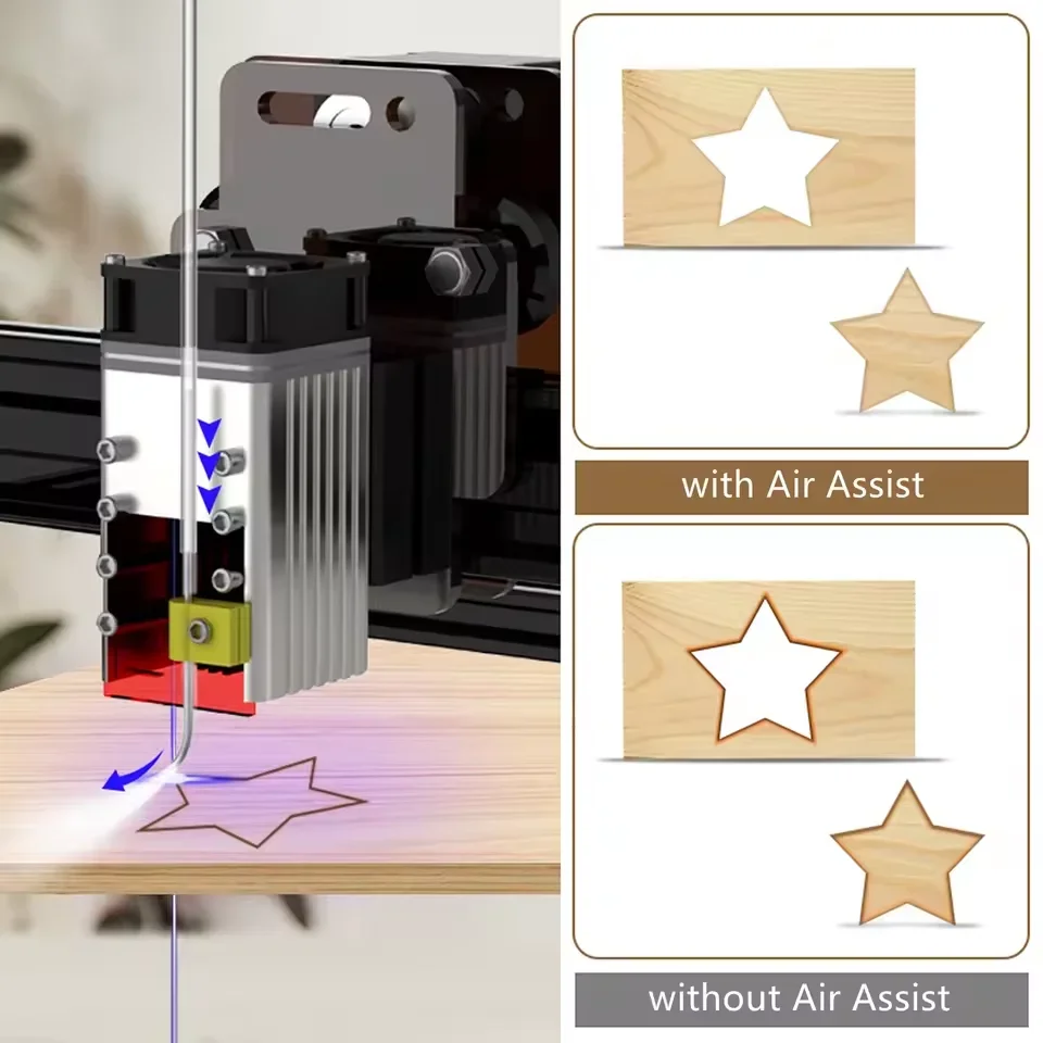 NEJE  Air Compressor Air Outputfor Air Assist Pump for Laser Cutting Engraving Machine To Protect the Laser Module Len