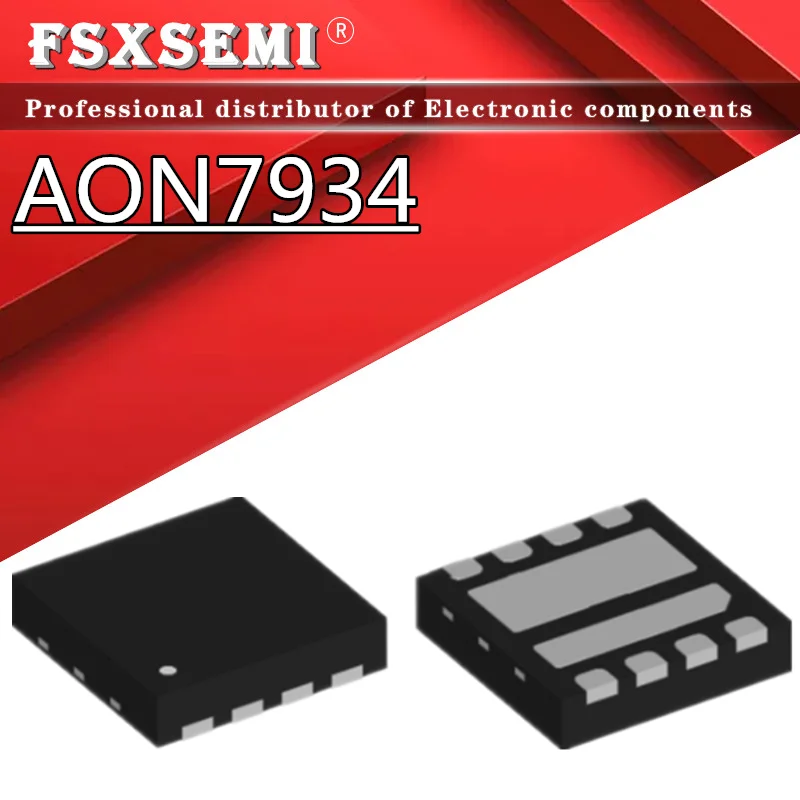 10pcs AON7934 AO7934 7934 QFN-8 Chipset