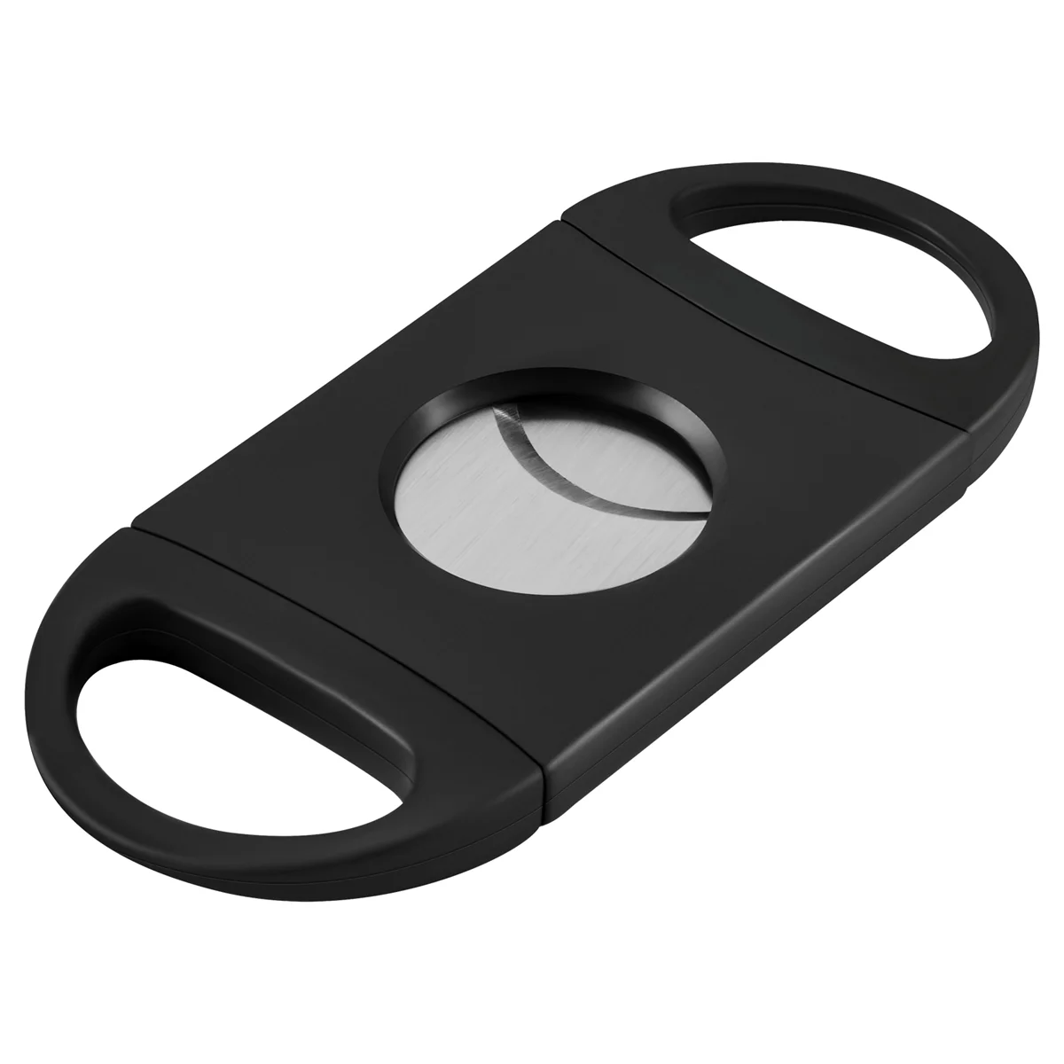 Oval-Shaped Cigar Cutter, Double Cut Blade