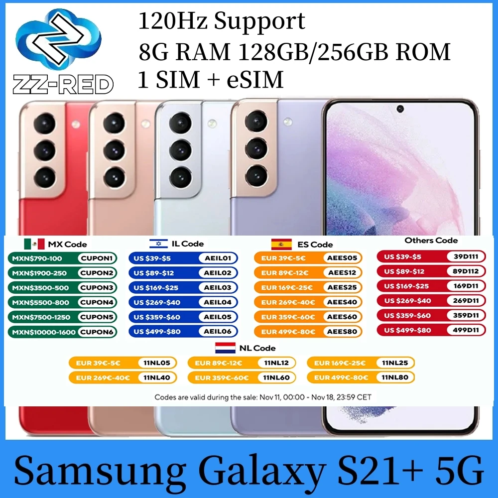 Samsung Galaxy S21 Plus S21 + 5G G996U1 6,7 