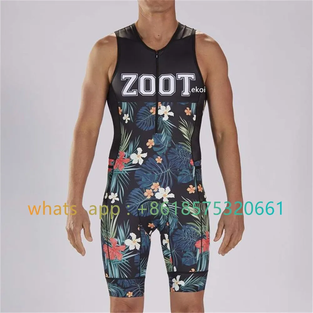 Zootekoi Triathlon Suit Mens Bodysuit Jersey Skinsuit Ciclismo Bicycle Splash Clothes Speed Knitted Sets Jumpsuit Culotte Hombre