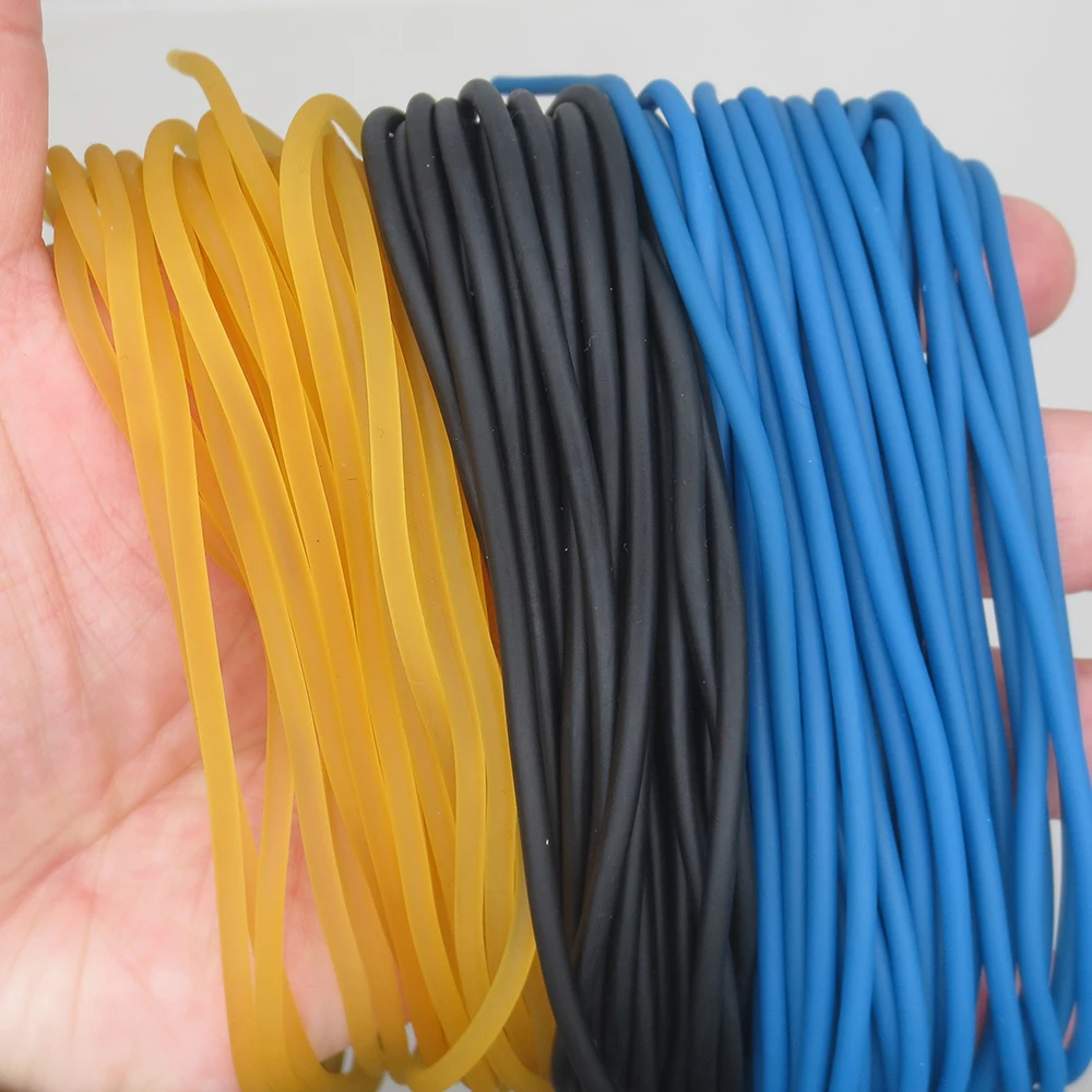 1000g Diameter 2mm 2.5mm 3mm 3.5mm Solid Elastic Fishing Rope Fishing Accessories Good Quality Rubber Line For Catching Fishes