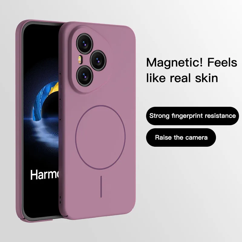 Coque magnétique mate en PC pour charge sans fil Magsafe pour Honor 400 Pro Honor400 Pro, coque arrière rigide et fine